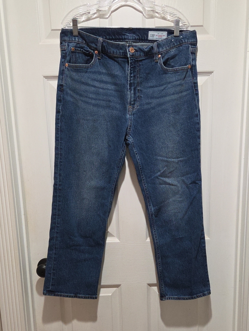 Gap 90s Straight Crop High Rise Jeans